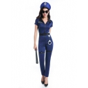 New Police Fancy Halloween Costume Sexy Cop Outfit Woman Cosplay M40332