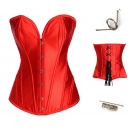 red satin steel corset m1901C