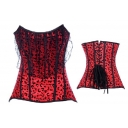 sexy red lace corset m1955