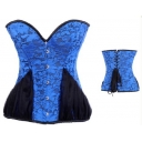 blue nice jacquard corset m1953