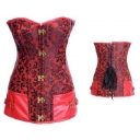 red long satin corset m1952
