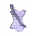 light purple sexy satin corset m1885E