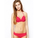 Luxury pure color ladies bikini M5355b