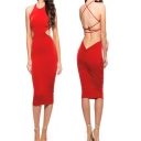 2015 Sexy women red tight bandage dress M30010