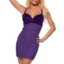Sexy Purple Clubwear M3931f