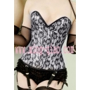 Women floral strapless corset M1613B