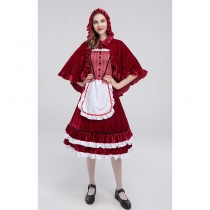 Classic Cosplay Little Red Riding Hood Princess Castle Queen Costume  YM8692