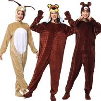 Halloween Adult Animal Costume Bear Doll Goat Cosplay Stage Costume SL3403