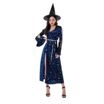 Halloween Maleficent Witch Cosplay Costume Dark Female Devil Costume SL3387
