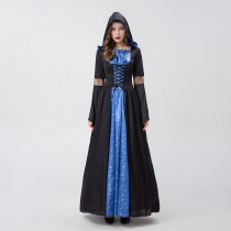 Witch Drag Wizard Cosplay Costume Evil Queen Halloween Costume YM8718