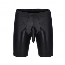 Barwear Club Tight  Men Shorts Patent Leather Pants Sexy Underwear N988