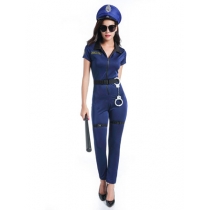 New Police Fancy Halloween Costume Sexy Cop Outfit Woman Cosplay M40332