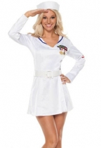 sailor's white costume dress m4602