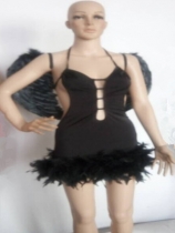 sexy angels costume with low cut gowns design suitable for cosplay M4128