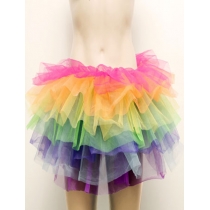 7 Color Rainbow Tutu Skirt  S003I