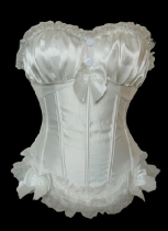 sexy white lace bundle of edge corset m1755e