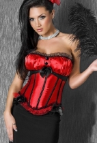 sexy red lace bundle of edge corset m1755A