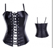 black leather corset lingerie m1992