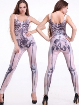 skeleton pattern bodysuit m7240