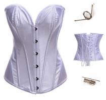 white satin steel corset m1901b