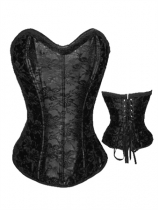 sexy black steel corsetM1786B