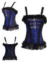 blue sexy lace corsets m1266c