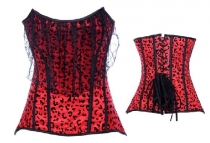 sexy red lace corset m1955