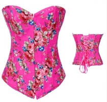 Floral Cowboy Corset with G-string  M1852C