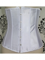 sexy white satin corset m1695A