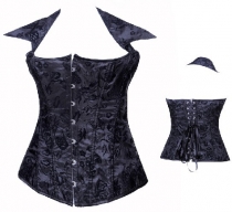 black jacquard corset m1880