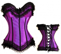 sexy purple lace corset m1810