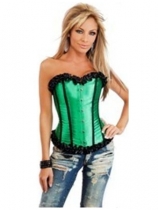 sexy green lace bundle of edge corset m1720F