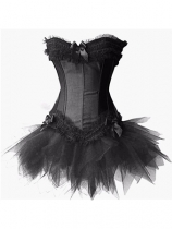 2pcs Black corset M1693b