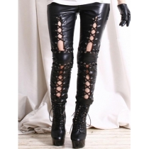 Ladies Stylish Leather Leggings FG167