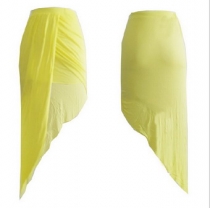 Sexy Adult Yellow Fsshion Dress M3907f