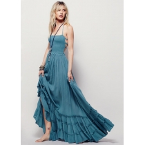 Summer Sexy Backless Maxi Dresses m30406