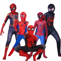 Kids and Men Spiderman Cosplay Clothing  Superhero Costume M40661