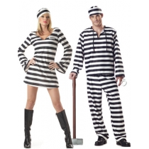 Popular Stripe Sexy Couples Prison Uniform