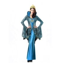 sexy blue  vampire queen costume M40203