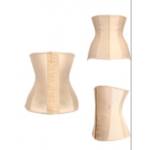 Hot sale women pure color latex waist corsets M1303N