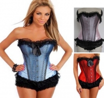 High quality women lace up corsets M1637