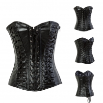 2015 New style women cool black corsets M1327