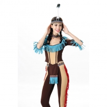Women Costume Indian Native Savage Cosplay Masquerade Costume MS40201