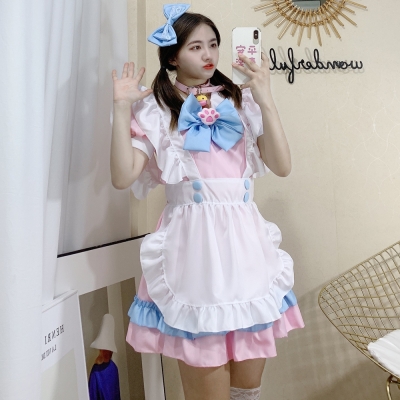Lolita For Women Maid Outfit Dress Cosplay Costume Anime XH6233