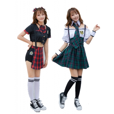 Japanese school girl Dress cheerleading performance clothe M40709-2