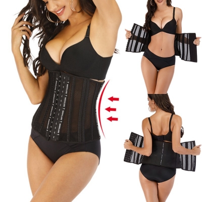 Breathable Steel Boned Waist Trainer Corsets New M1435