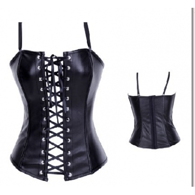 black leather corset lingerie m1992
