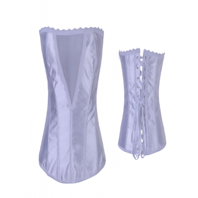 white satin corset m1244a