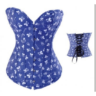 blue denim sexy corset m1921