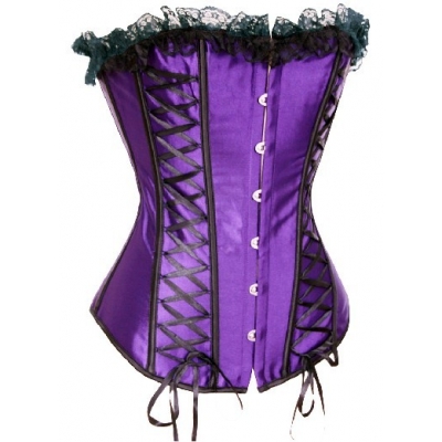 new style purple lace bundle of edge corset M1721D